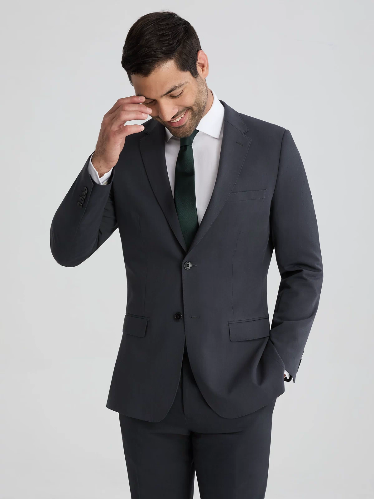 Men's Charcoal Gray Suit Jacket