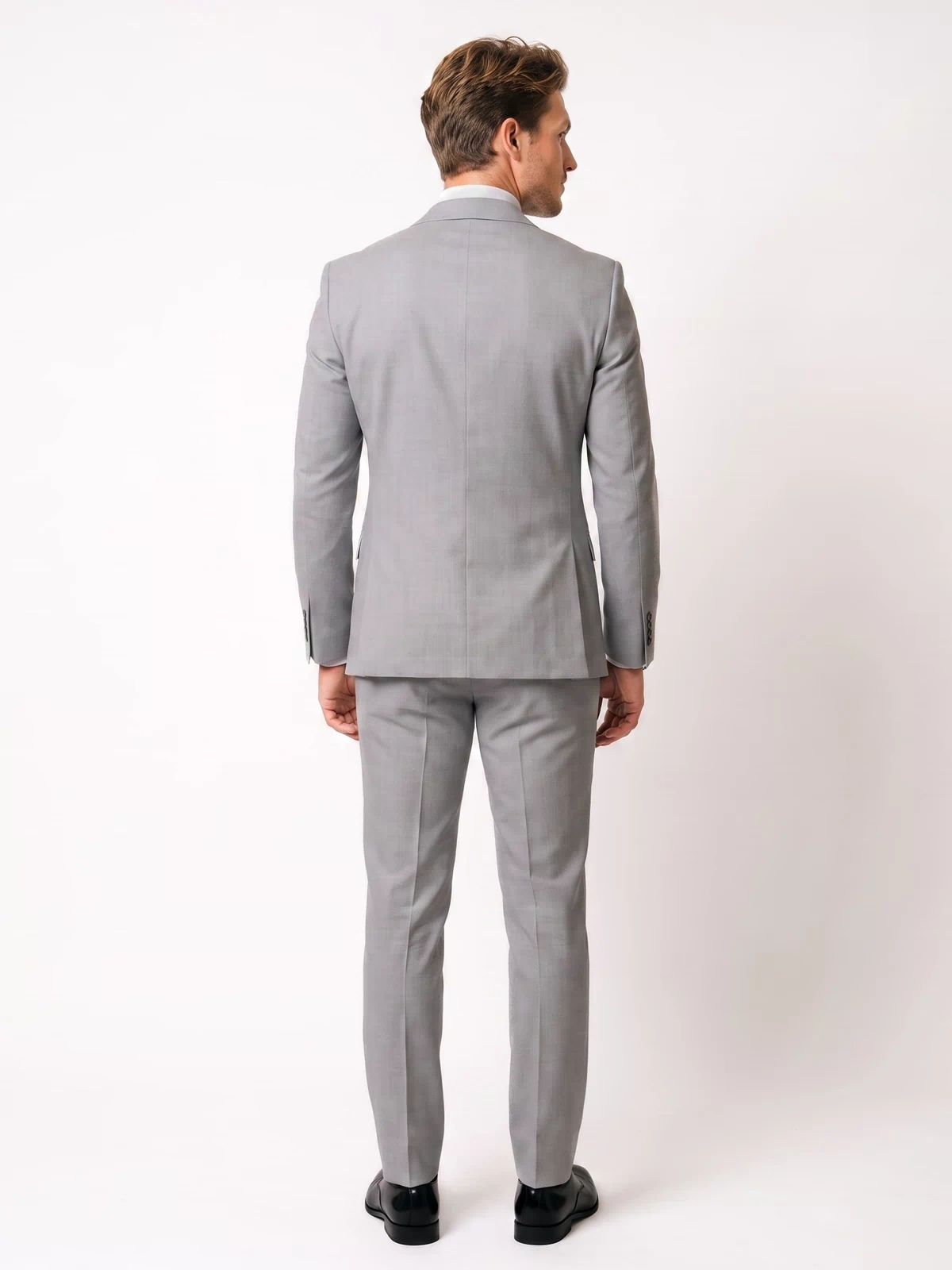 Menseventwear 3 Piece Mens Suit Slim Fit Solid Peak Lapel Suit (Blazer + Vest + Pants) Mens Event Wear