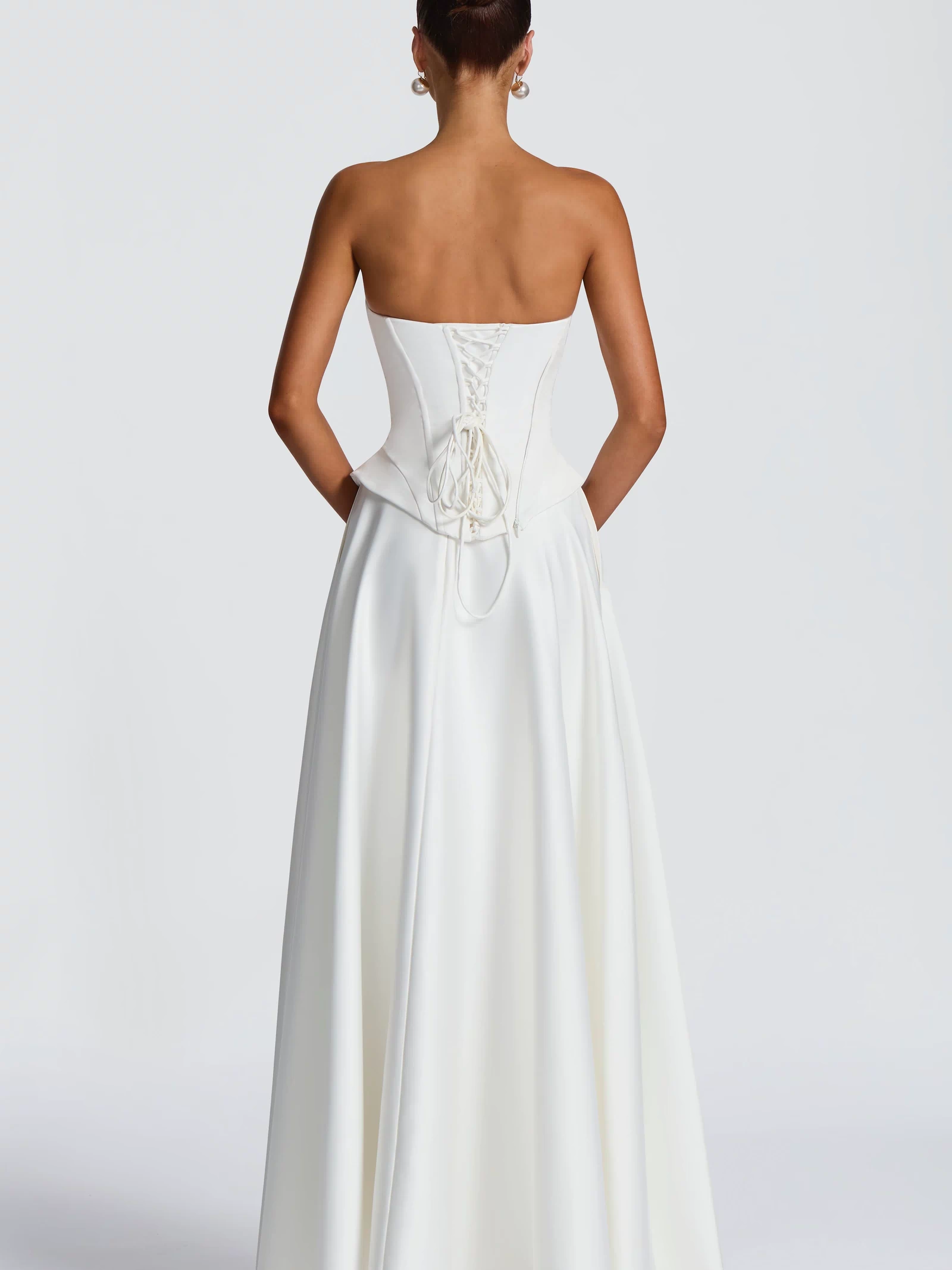 Mira Maxi Skirt - Ivory Skirt Babyboo Fashion Premium Exclusive Design