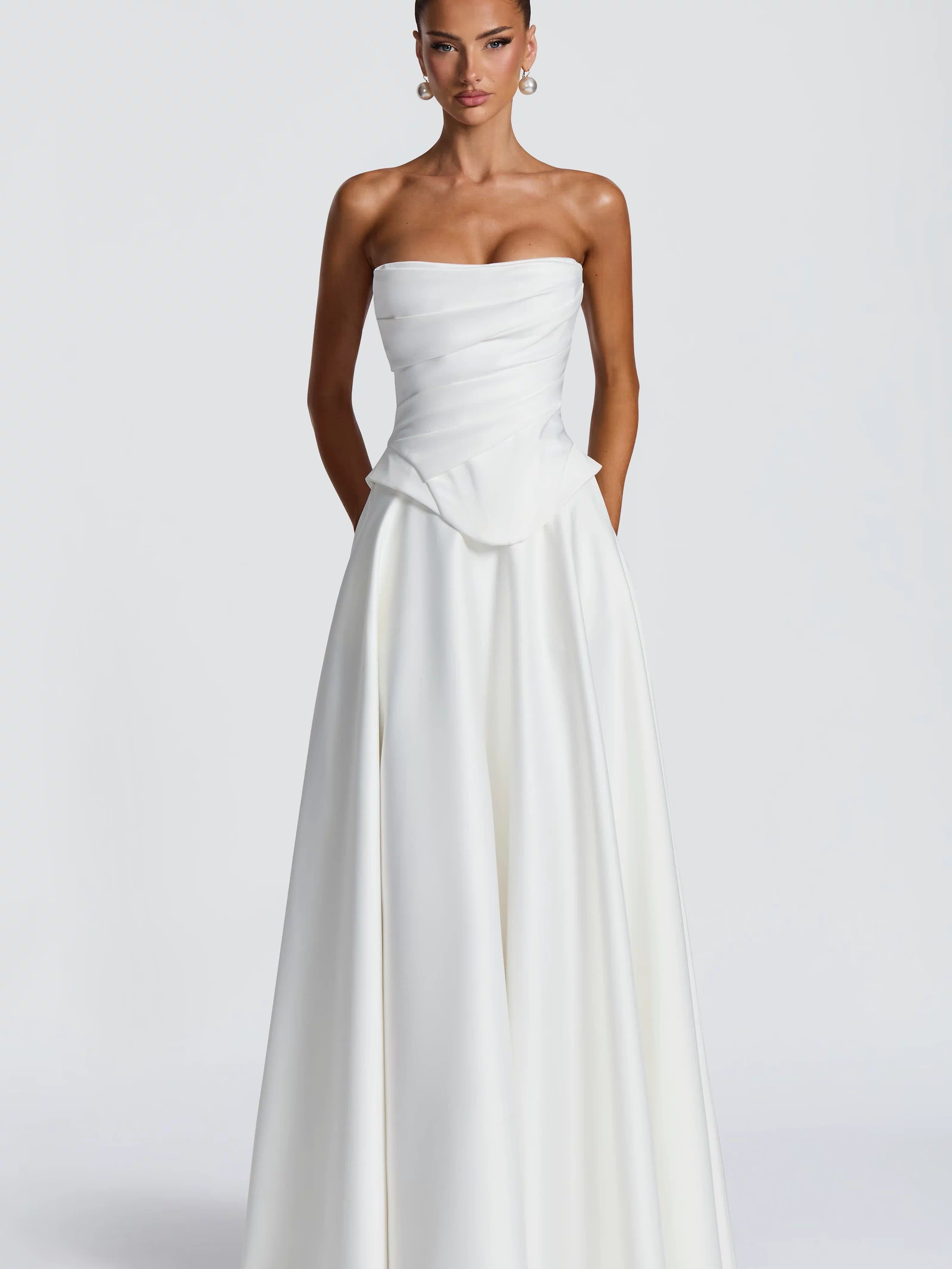 Mira Maxi Skirt - Ivory Skirt Babyboo Fashion Premium Exclusive Design