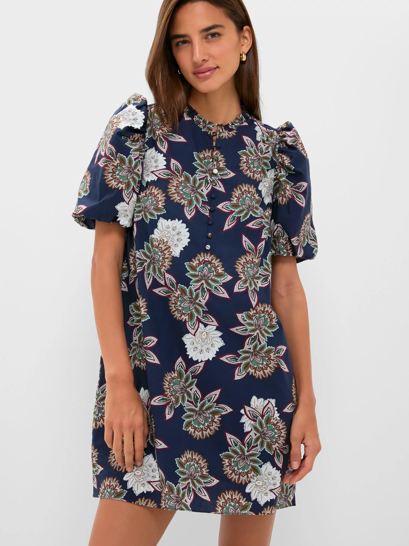 Navy Floral Mimi Mini Dress
