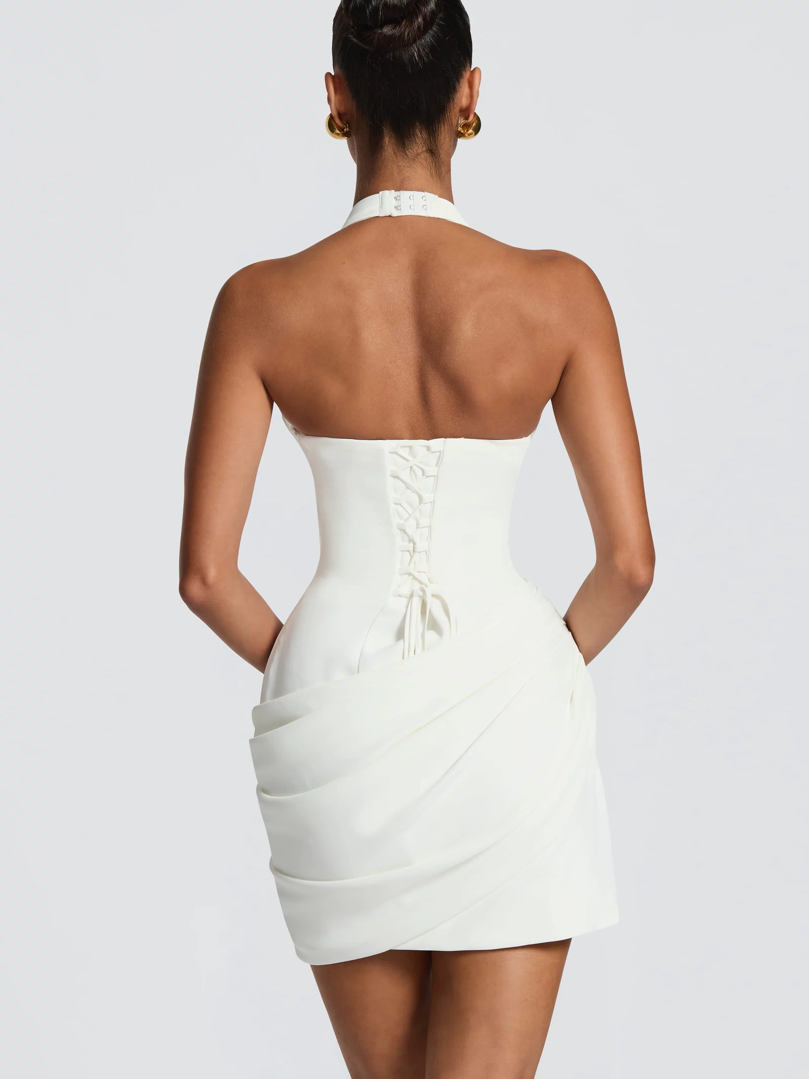 Nehemia Mini Dress - Ivory Dress Babyboo Fashion Premium Exclusive Design