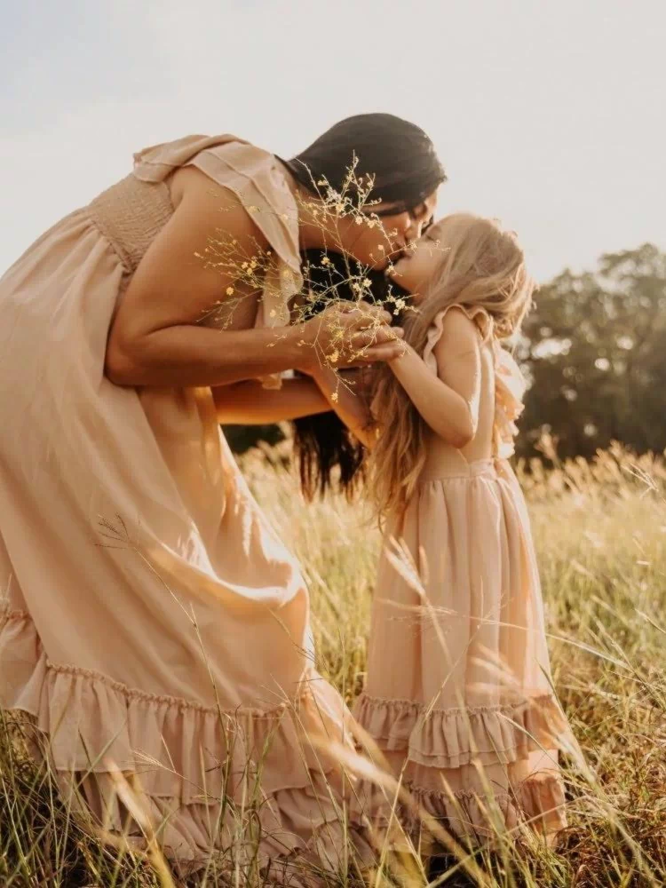 Nellie Ruffle Maxi Dress - Champagne