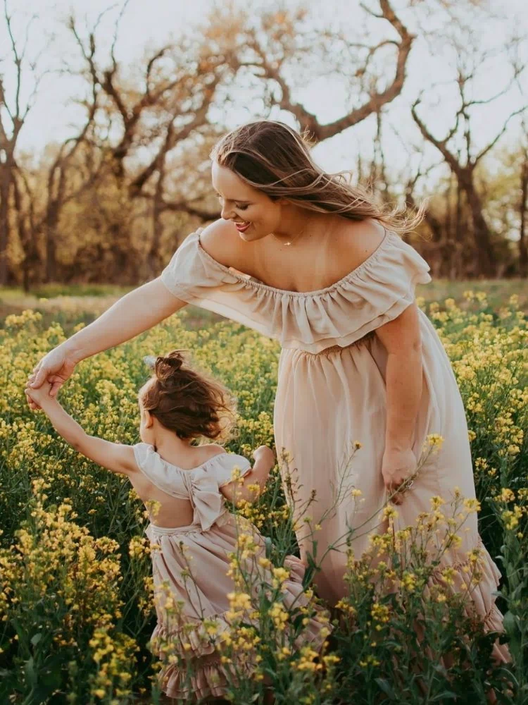 Nellie Ruffle Maxi Dress - Champagne #product_type - Bailey's Blossoms