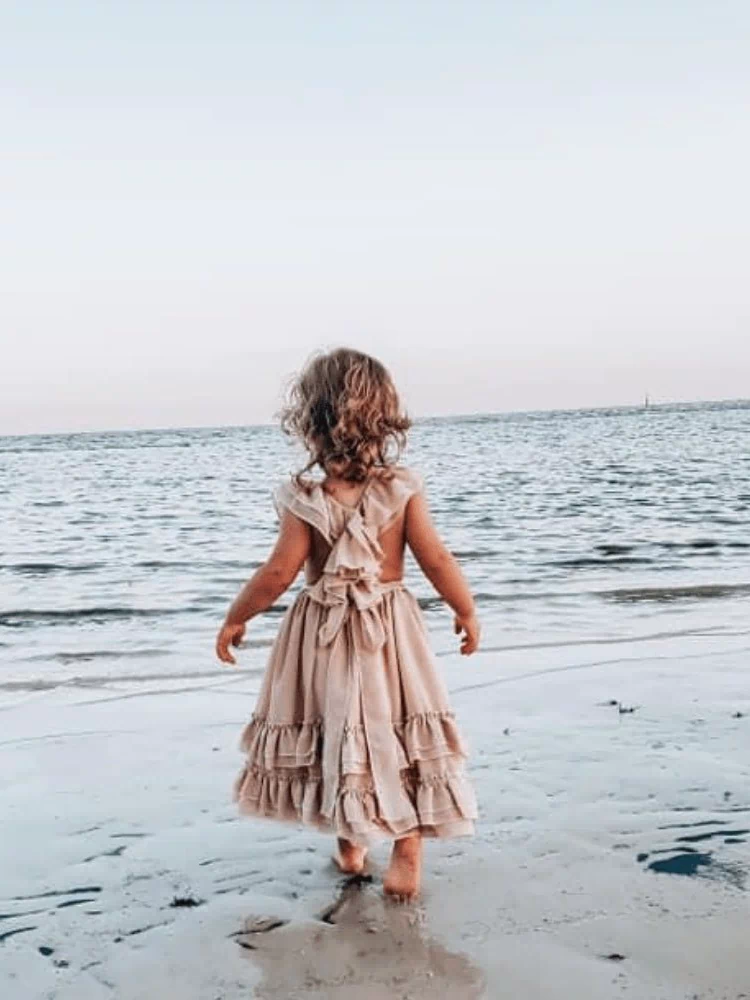 Nellie Ruffle Maxi Dress - Champagne #product_type - Bailey's Blossoms