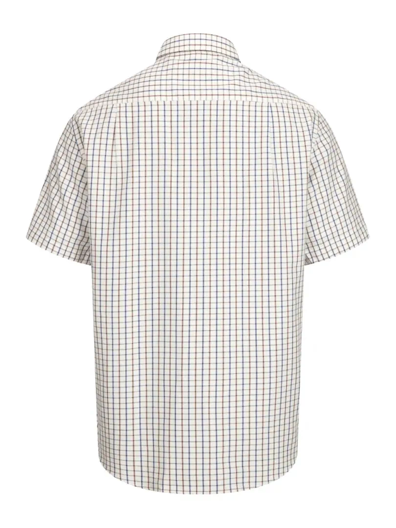 New Forest Premium 100% Cotton Short Sleeve Shirt with a stylish checkered pattern