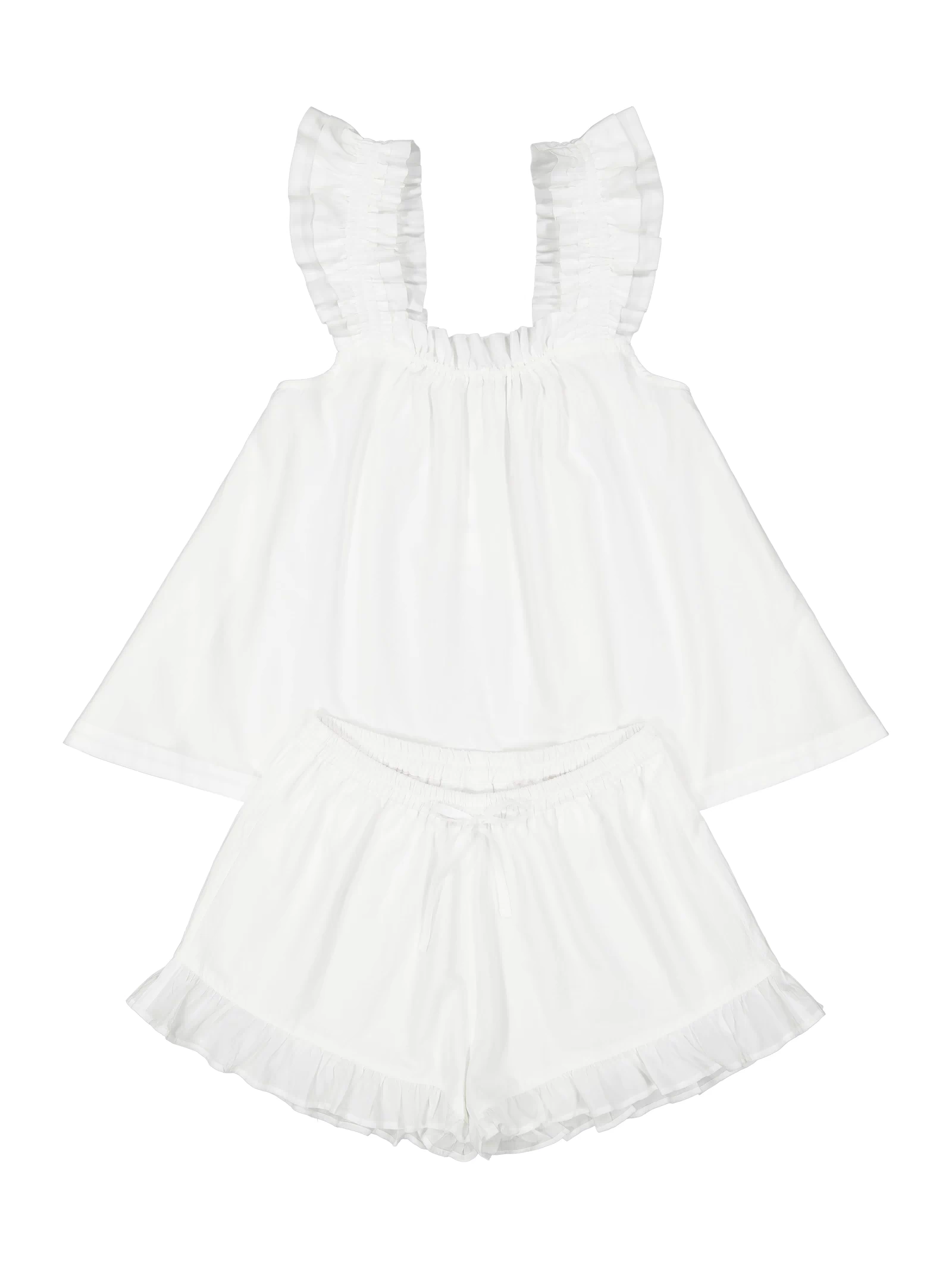Piyama Nicolette Sleep Set - White Washed Cotton — view 4