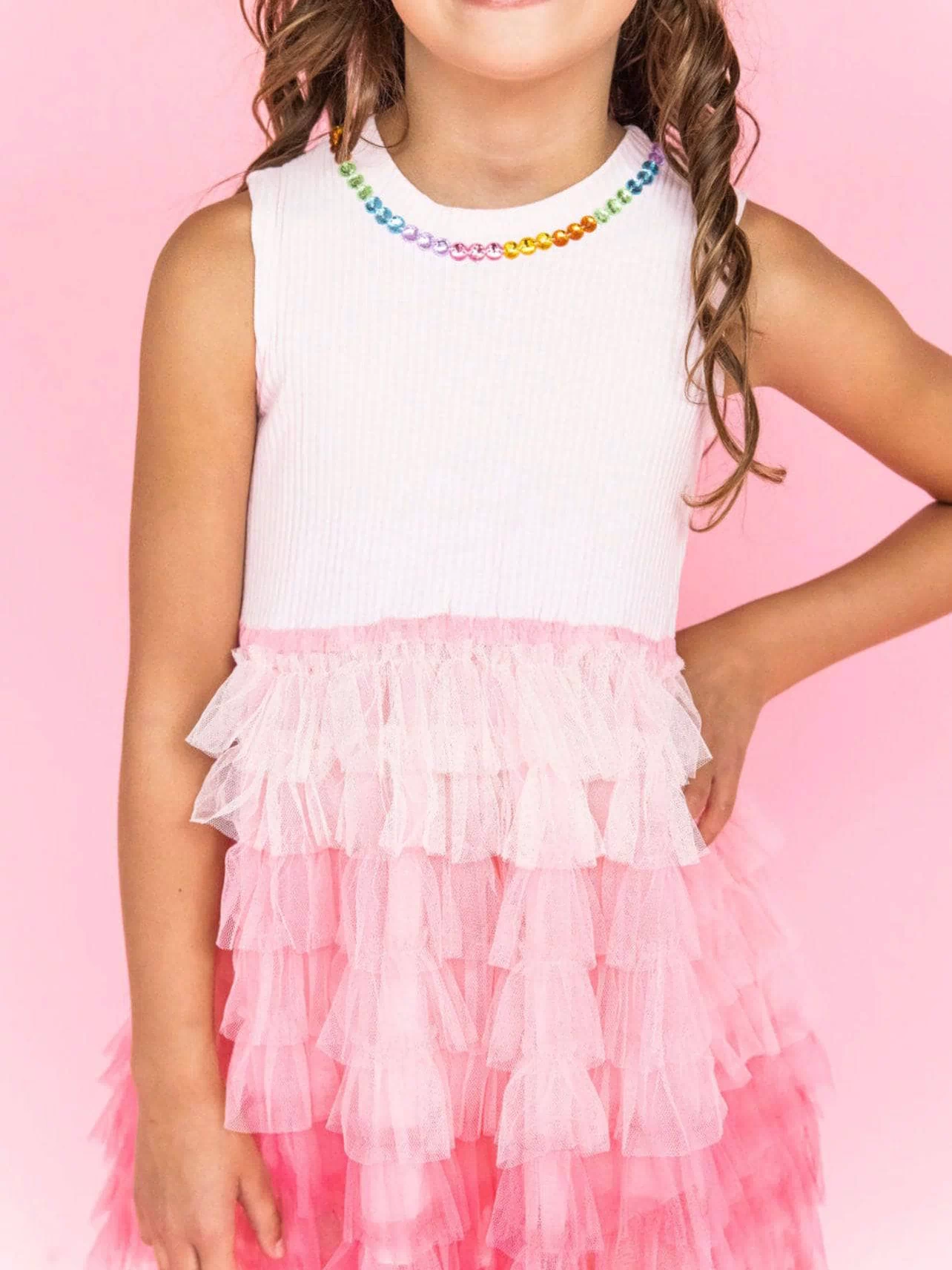 Lola + The Boys DRESS Ombre Jewel Dress
