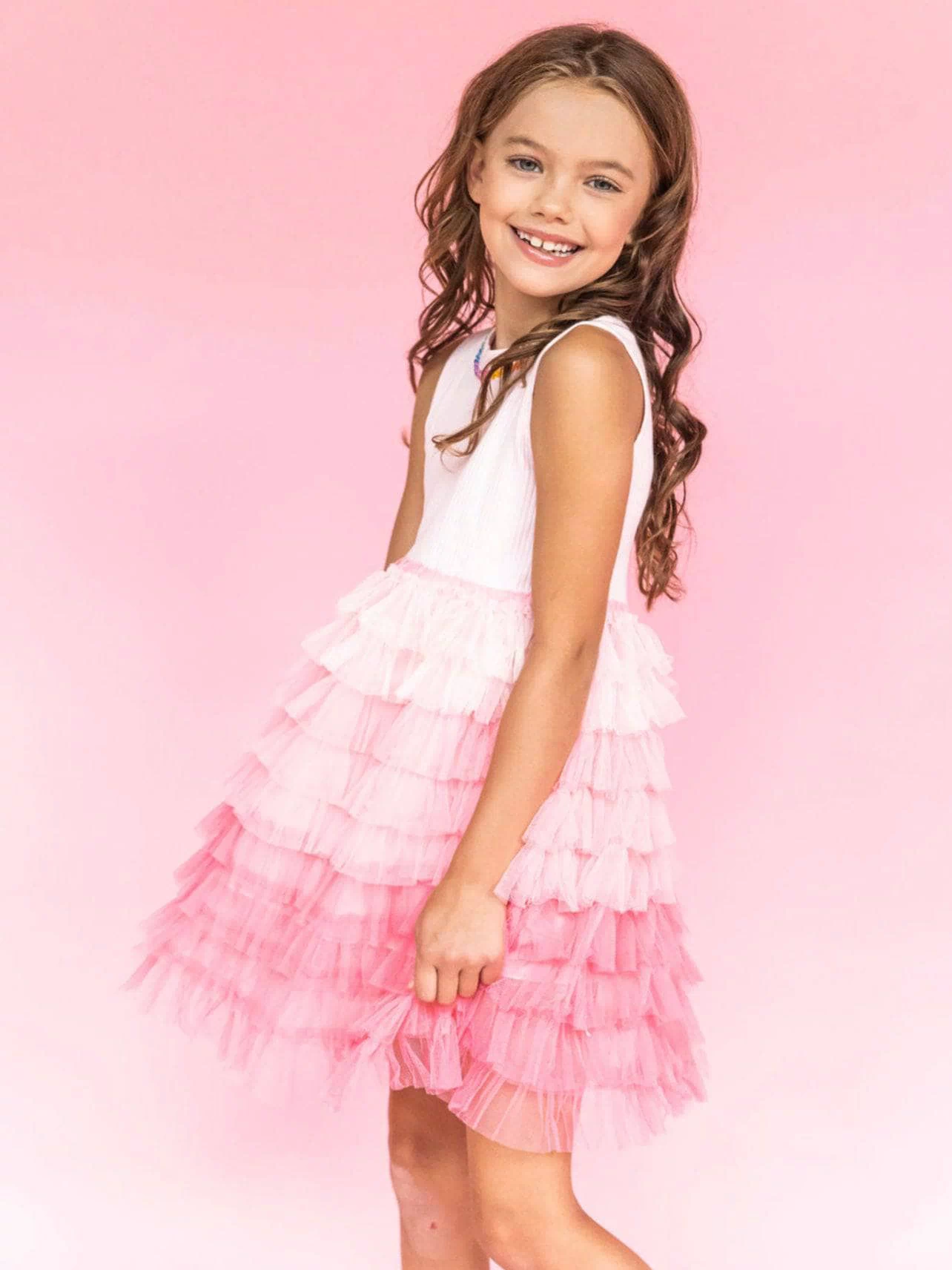 Lola + The Boys DRESS Ombre Jewel Dress