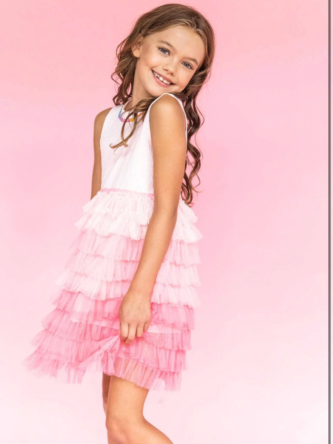 Lola + The Boys DRESS Ombre Jewel Dress