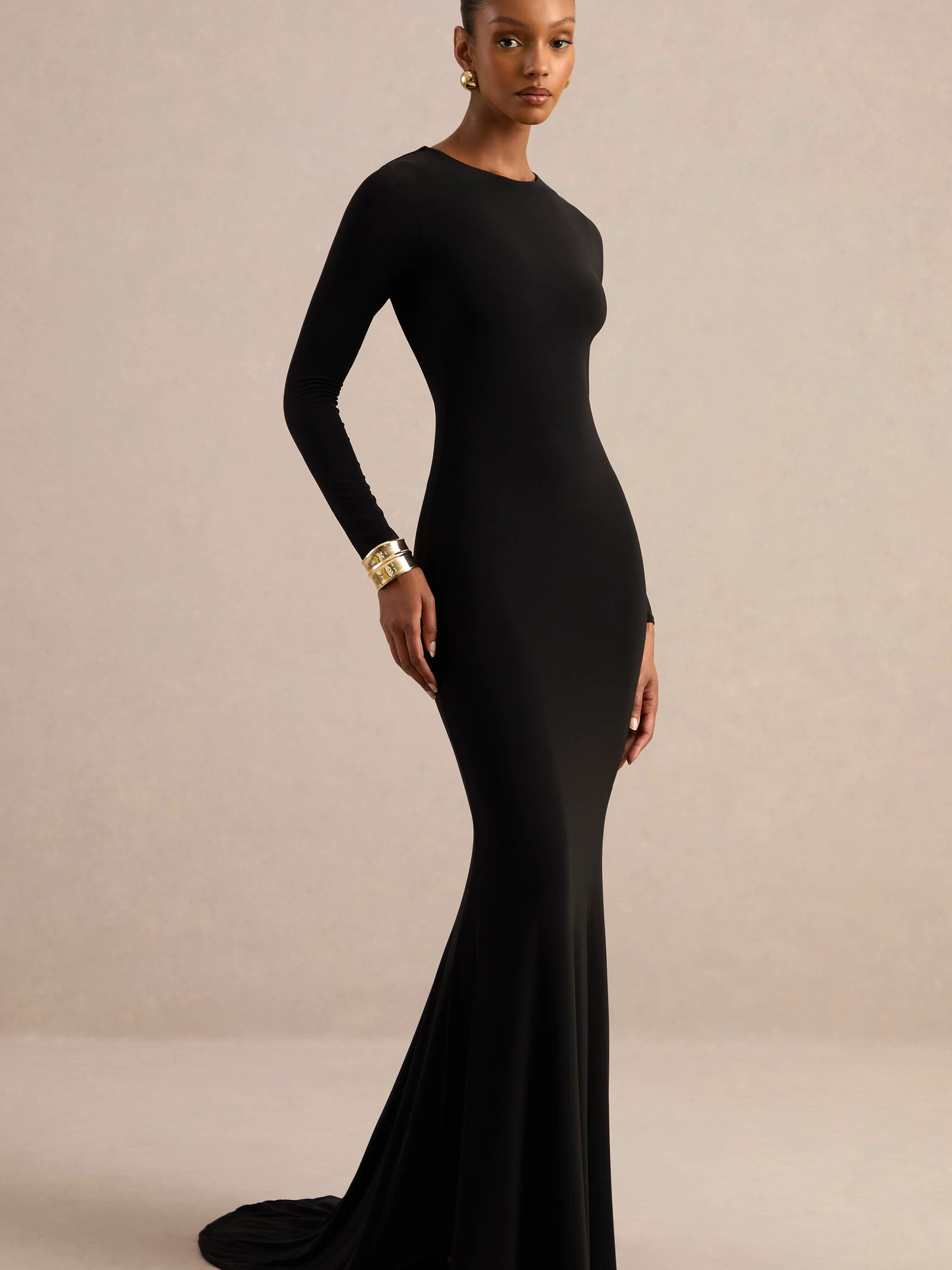 ECM_HR_CL126332002 - One Step Ahead _ Black Long Sleeve Backless Fishtail Maxi Dress 2.jpg