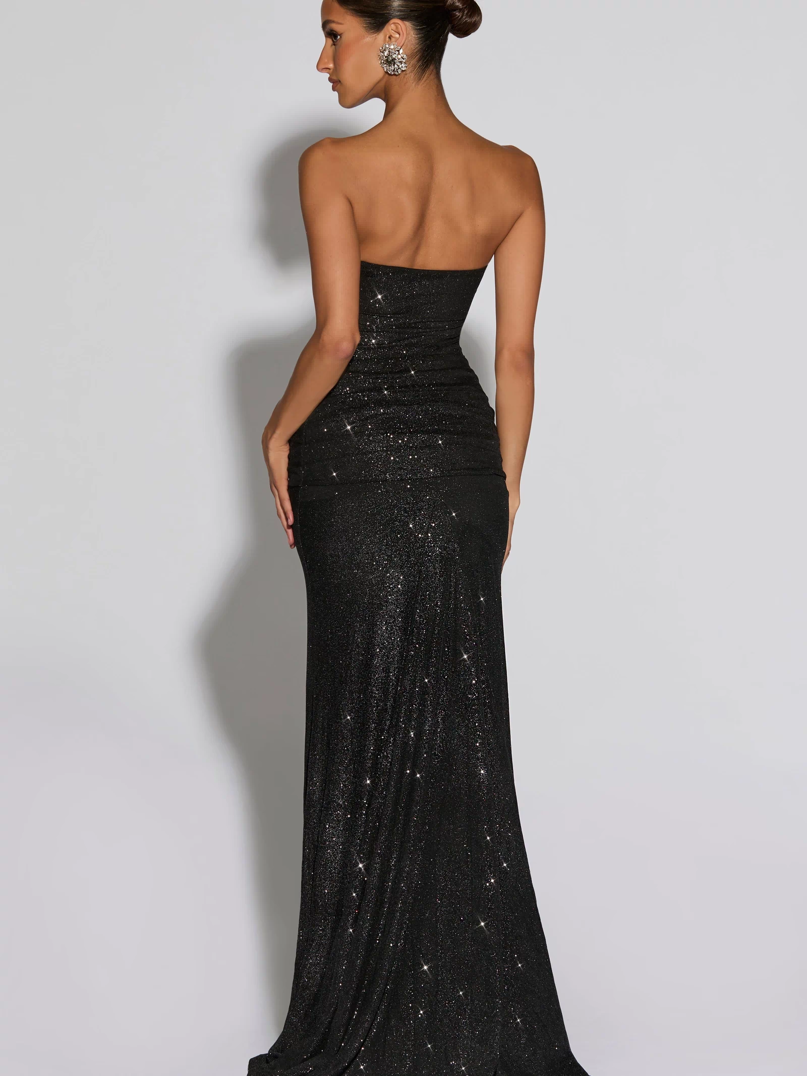 Paula Maxi Dress - Black Sparkle Dress Babyboo Fashion Premium Exclusive Design