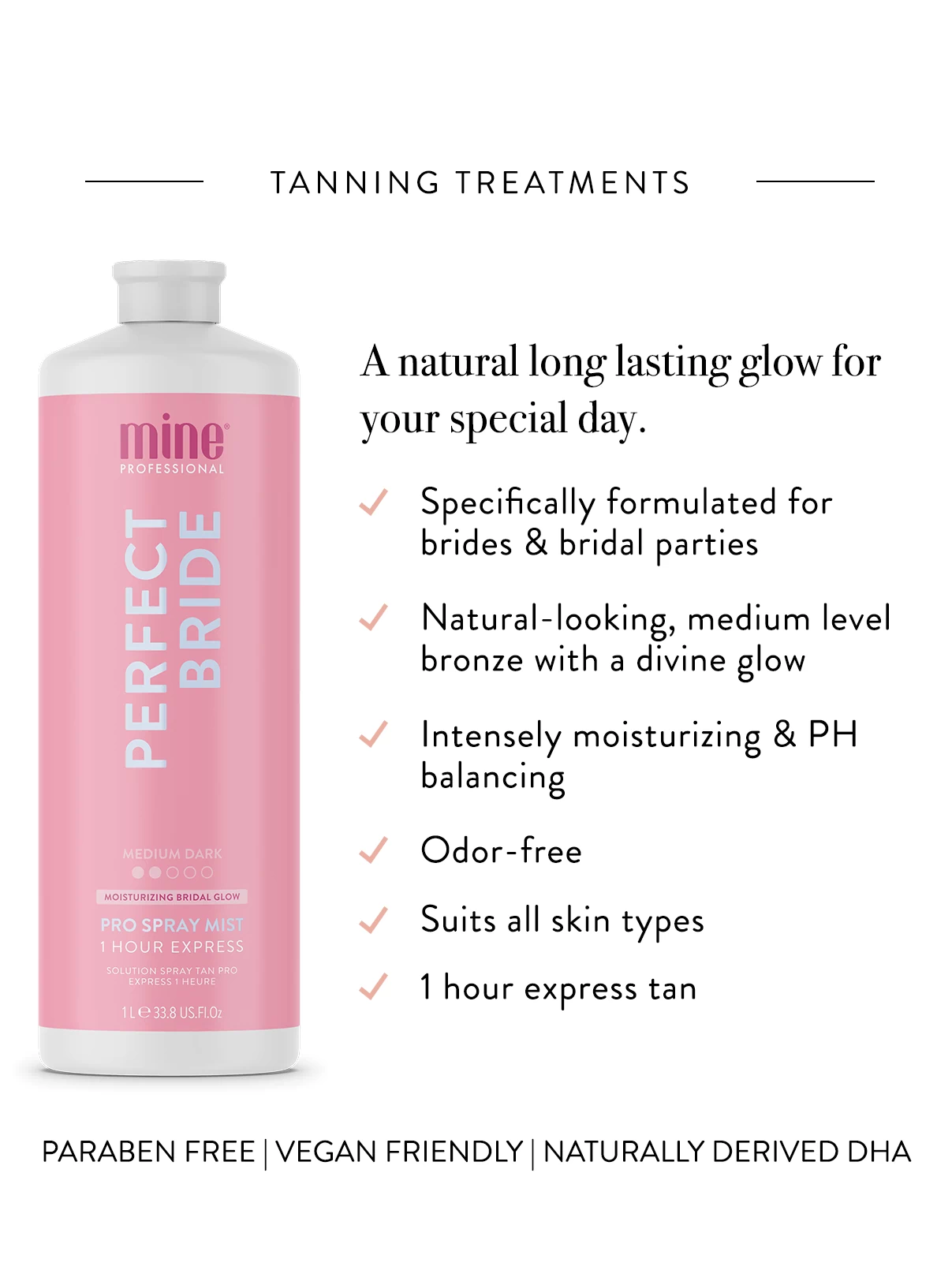 MineTan Body Skin Perfect Bride Pro Spray Mist Mine Pro Mist