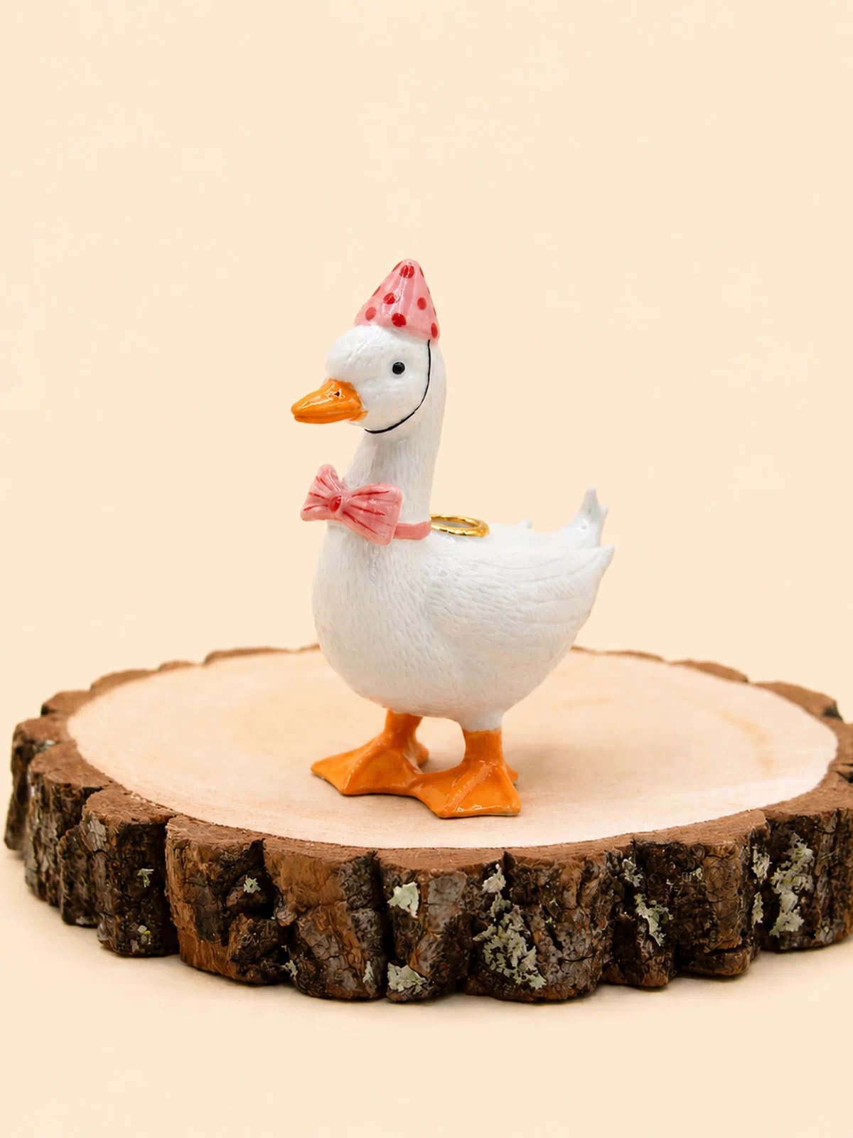 Goose Cake Topper | Camp Hollow Porcelain Party Animal | Ceramic Candle Holder | Party Animal Birthday Decor | Pink Girl Baby