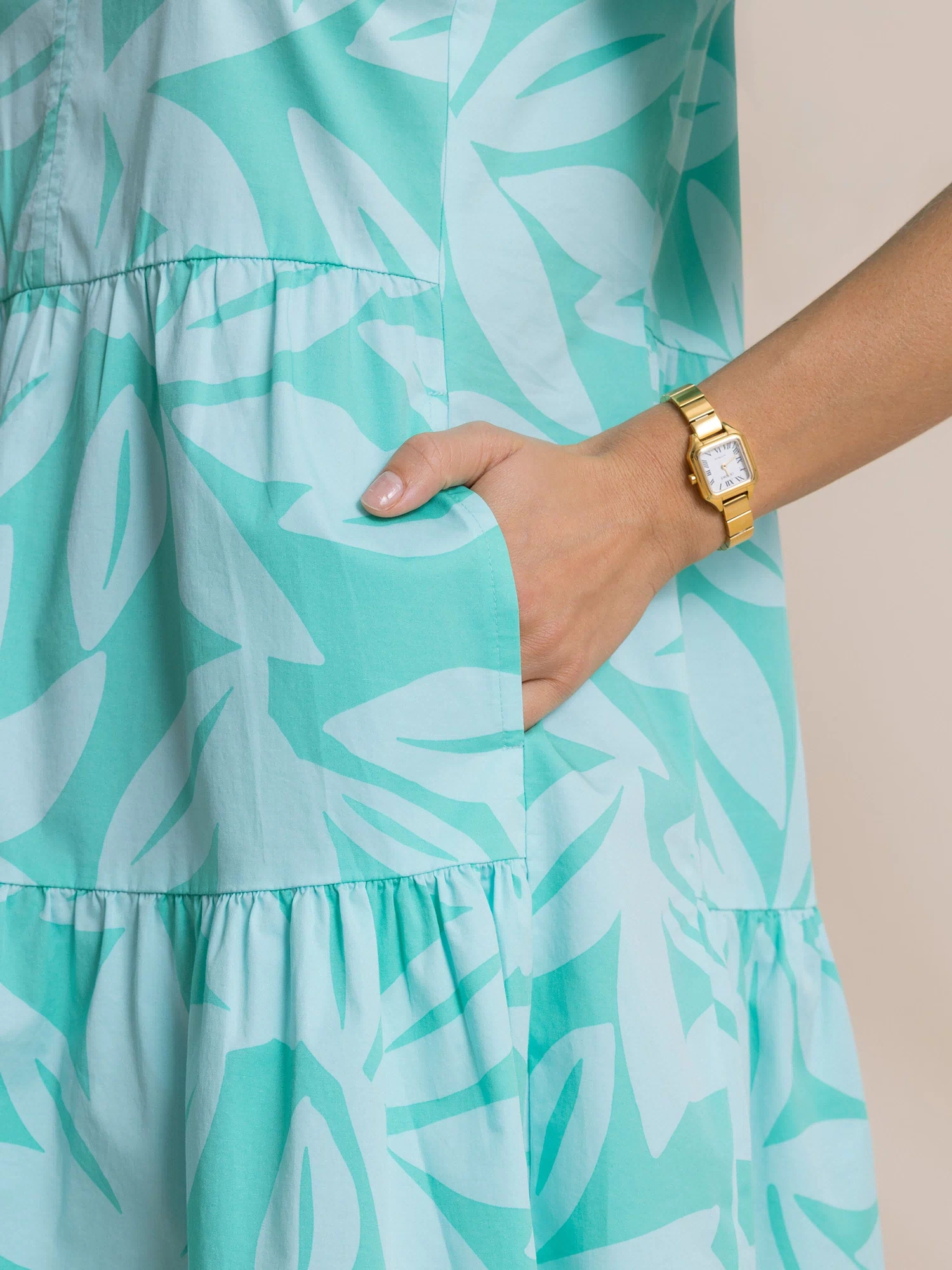 The detail view of the Southern Tide Piper Printed Dress by Southern Tide - Florida Keys