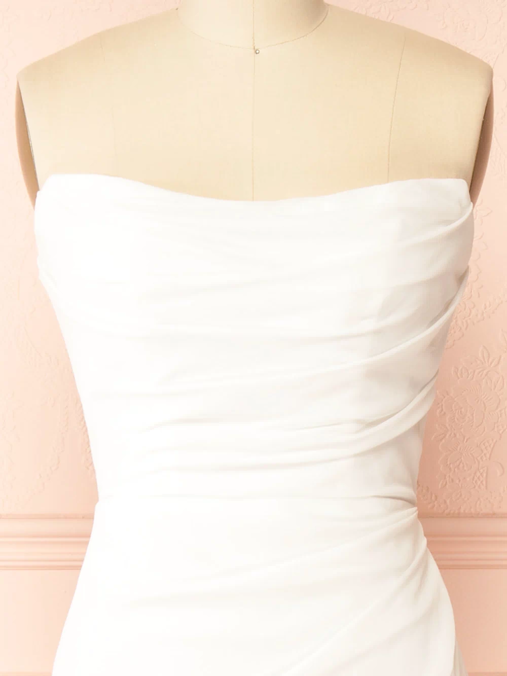 Pricille Strapless Chiffon Fitted Bridal Dress | Boudoir 1861 front