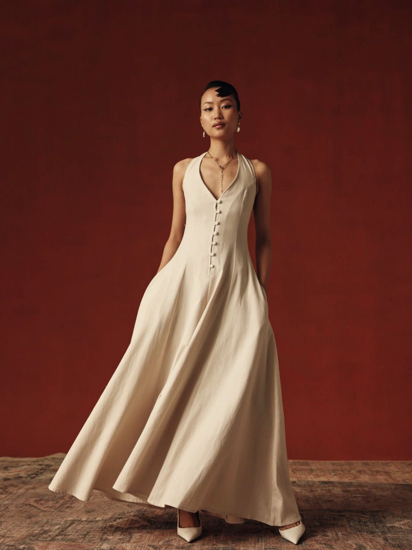 Provence Dress – champagne western maxi by Sage By Mala