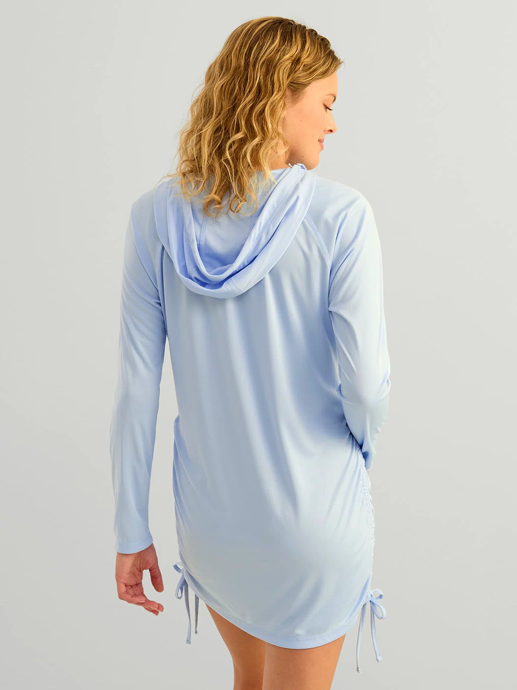 Huk women's Pursuit Cover-Up Dress in Windsurfer, back view