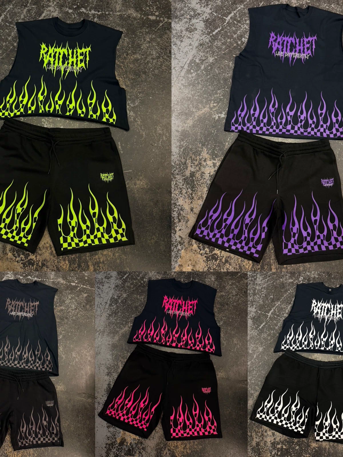 Ratchet Flame Shorts
