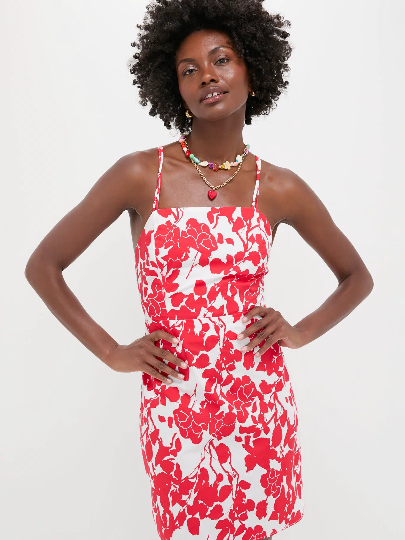 Red Floral Robbie Mini Dress