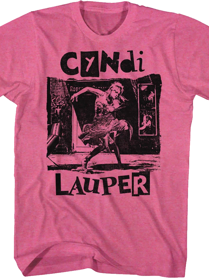 Retro Pink She's So Unusual Cyndi Lauper T-Shirt