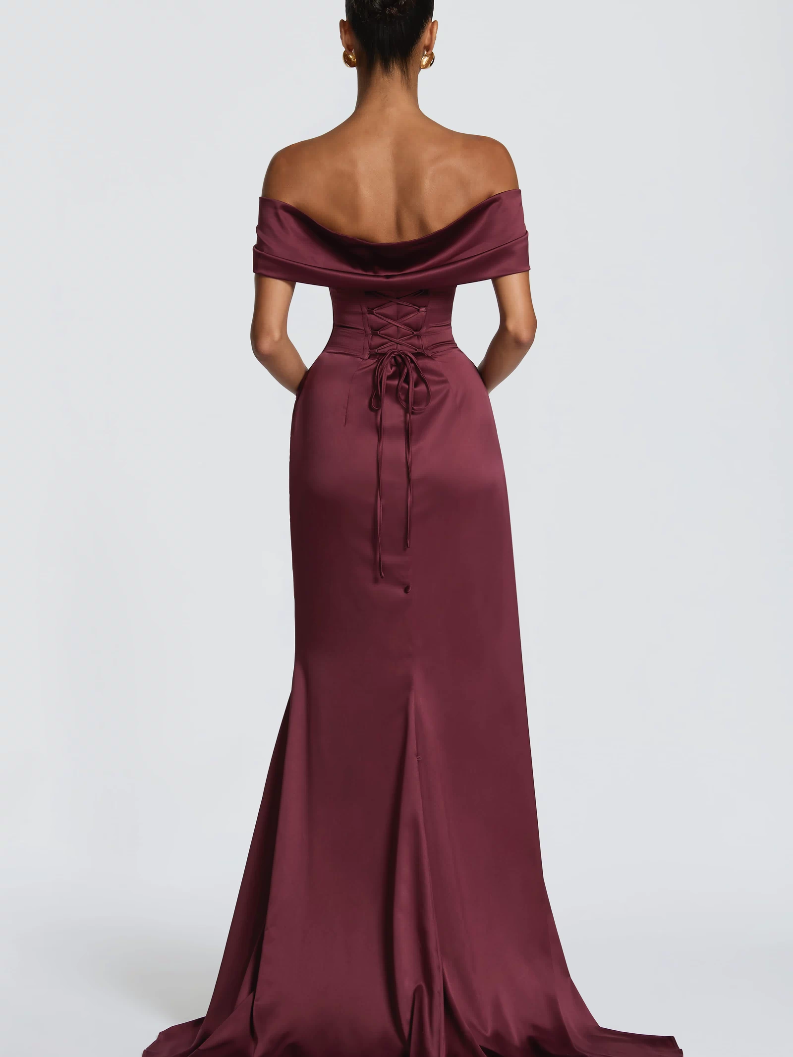 Riona Gown - Cherry Lacquer Dress Babyboo Fashion Premium Exclusive Design