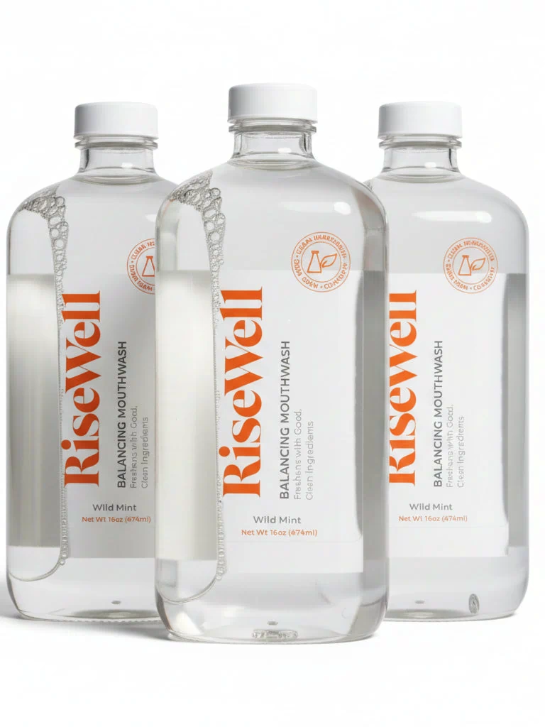 3 Packs of RiseWell Ph Balancing Mouthwash 