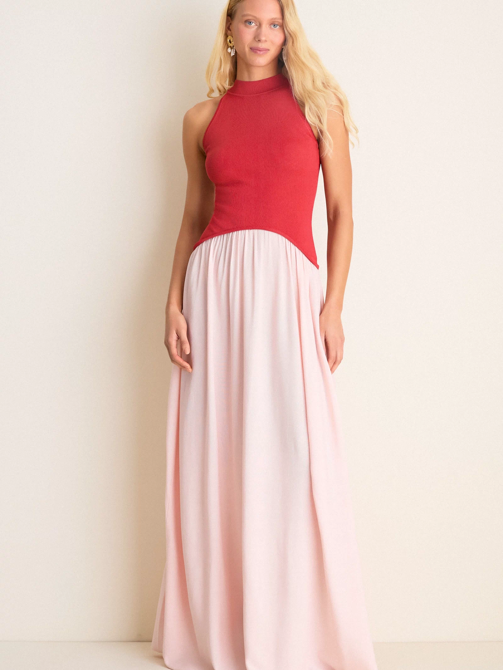 Rooftop Red Isola Maxi Dress