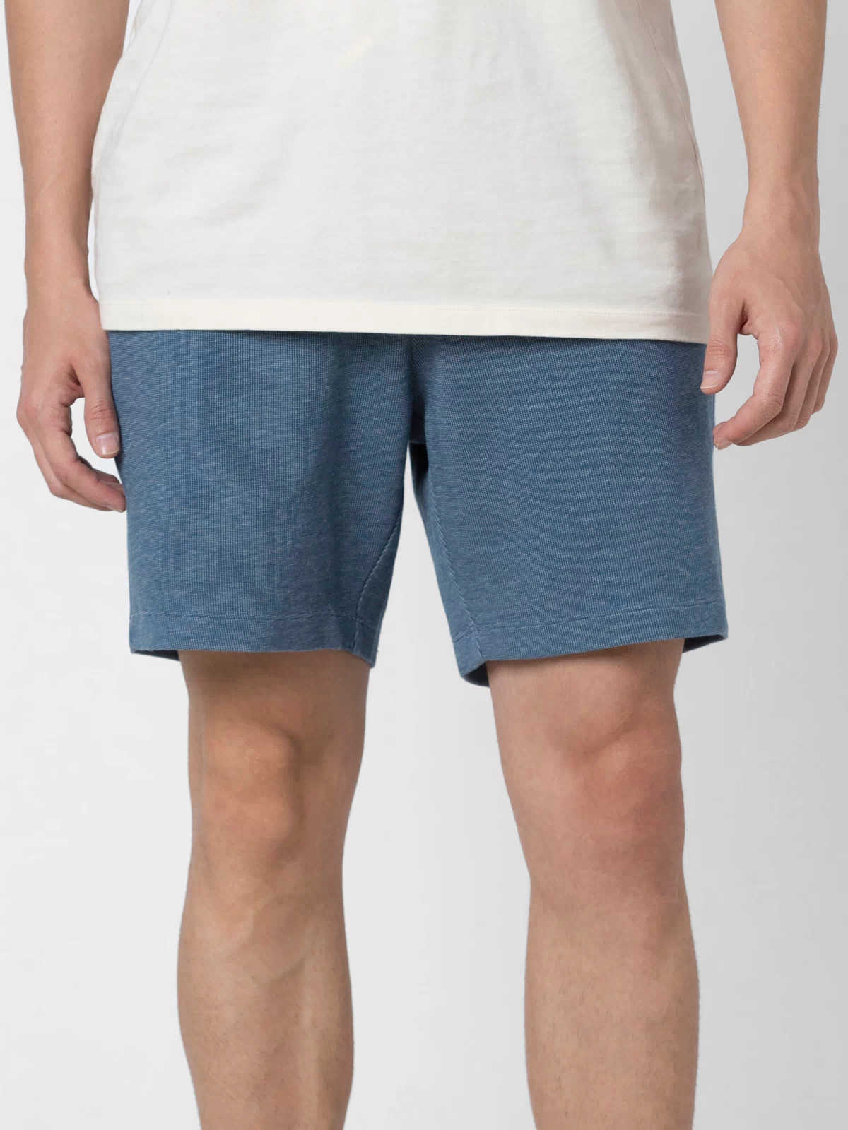 RR Short 7" Blue front on model