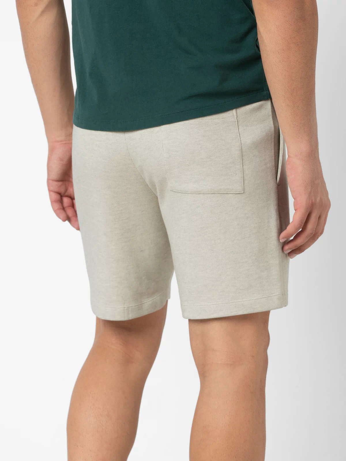 RR Short 7" Cream back on model
