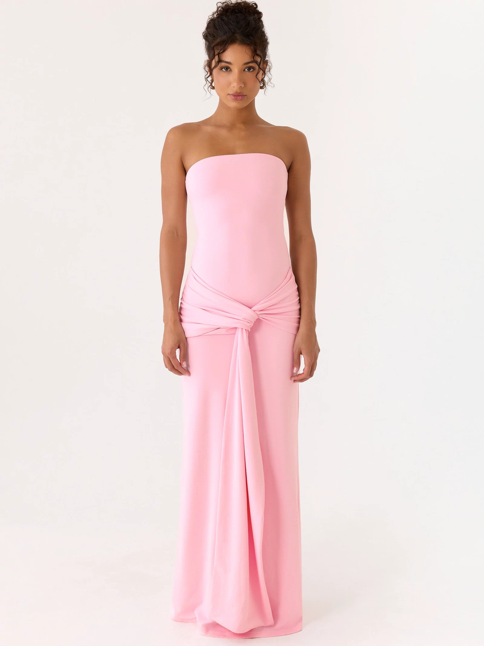 Sandrine Strapless Maxi Dress - Pink