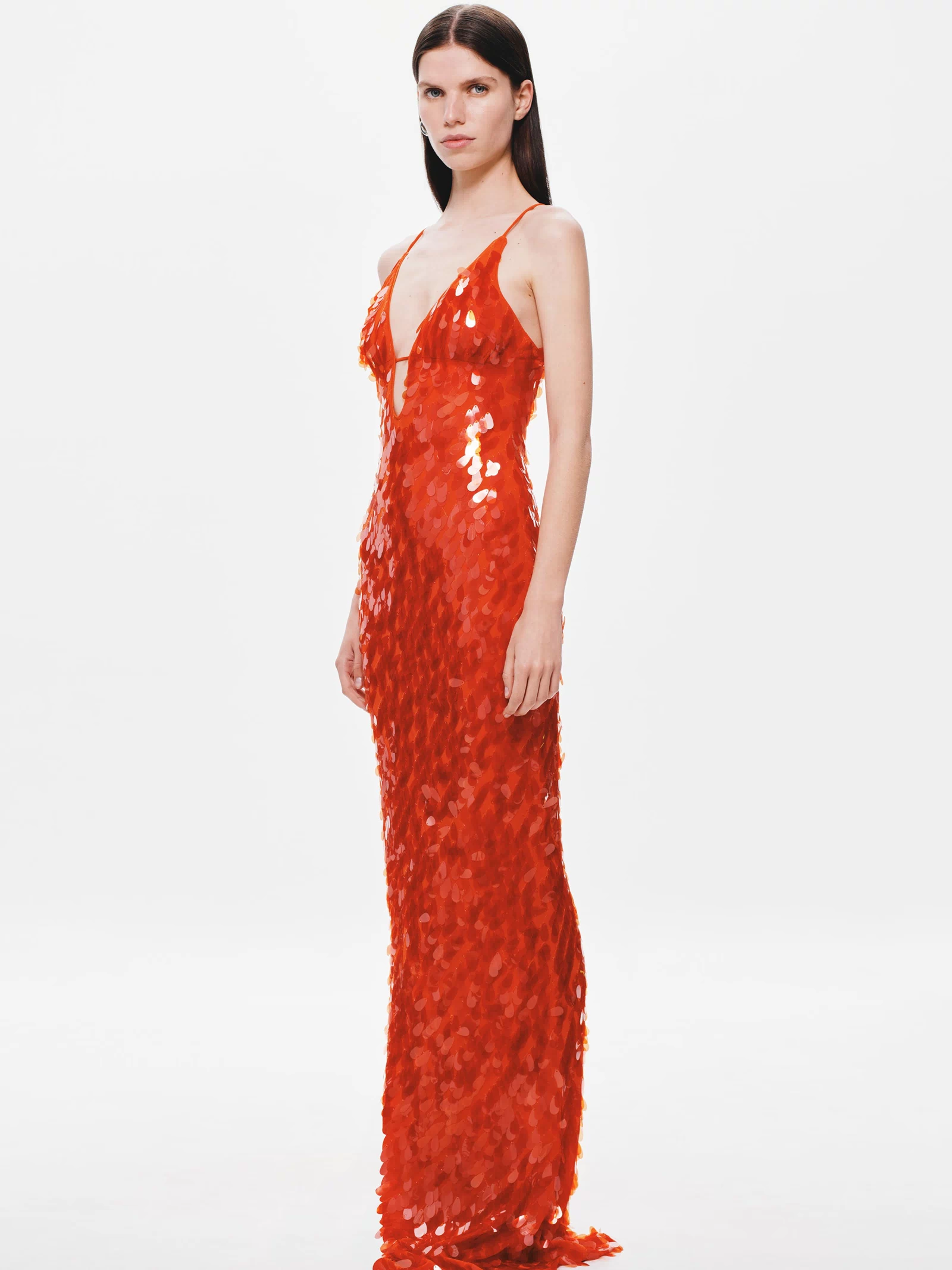 THE SAPPHIRE SEQUIN DRESS — red