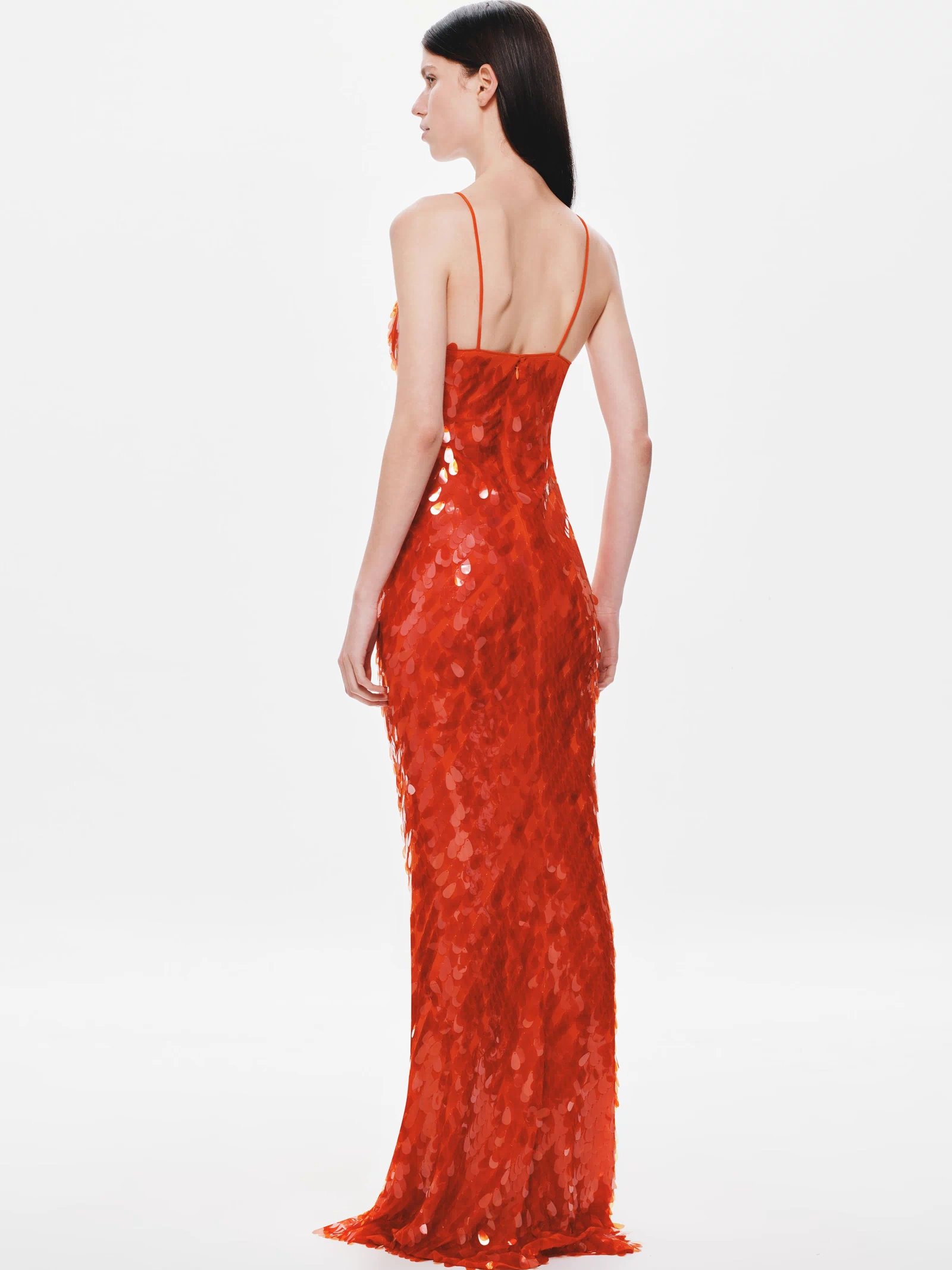 THE SAPPHIRE SEQUIN DRESS — red