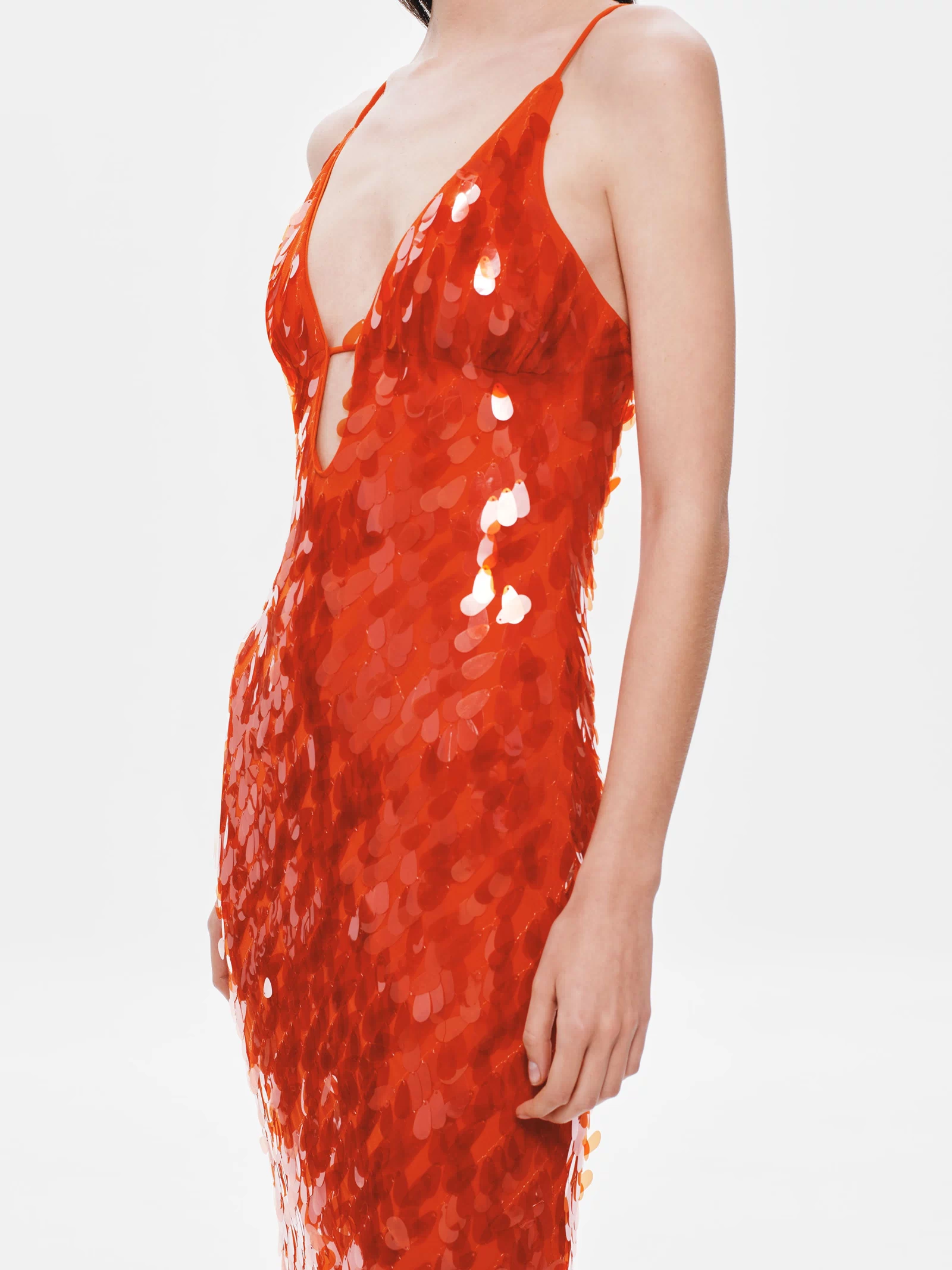 THE SAPPHIRE SEQUIN DRESS — red