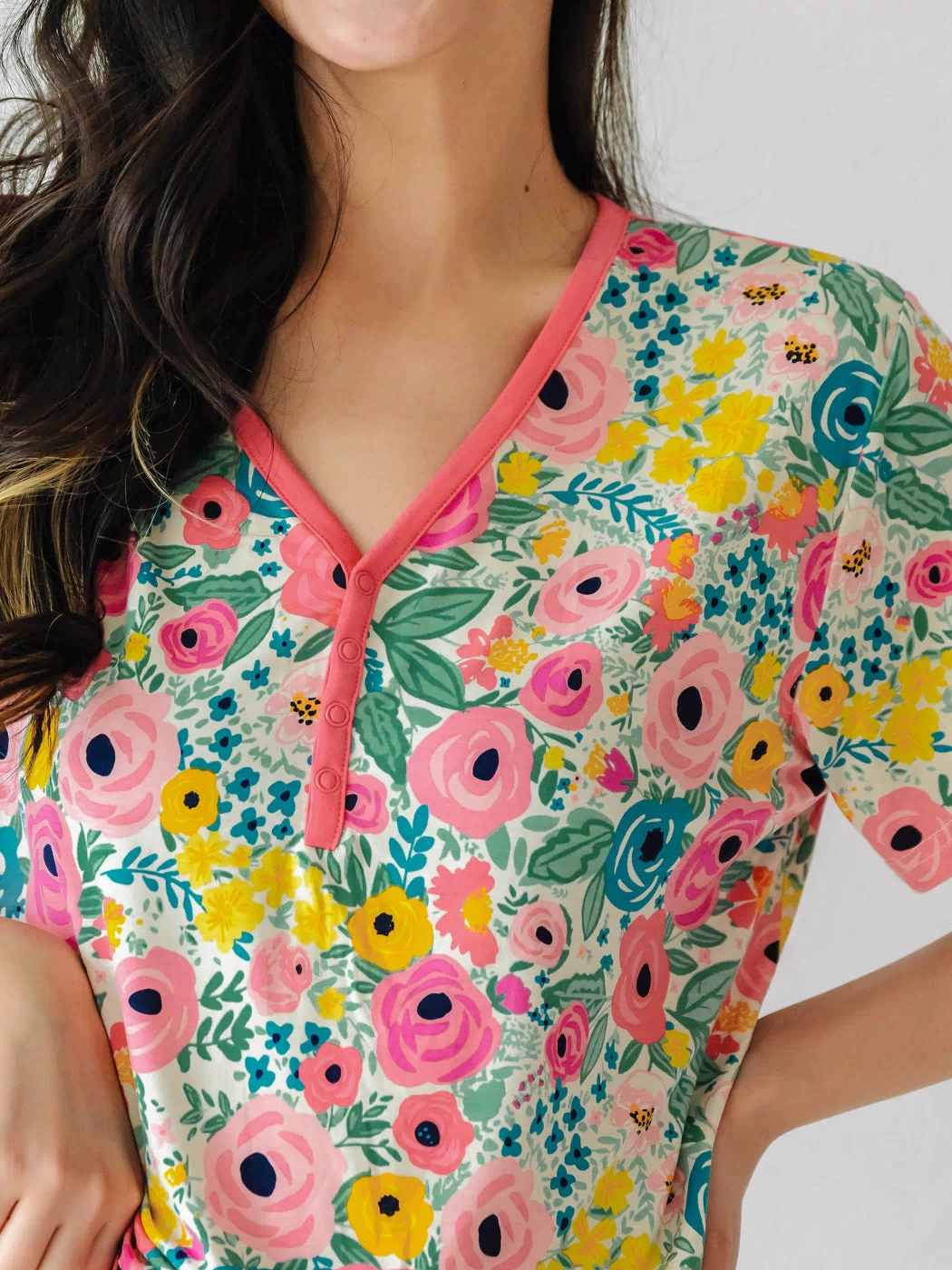 Secret Garden Women's Short Sleeve Pajama Top