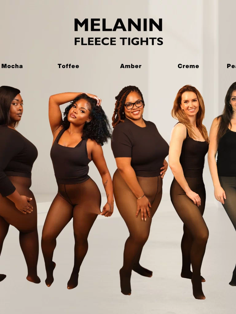 UPGRADED | Melanin Fleece Tights™ - SheerTone™ Fleece Tights