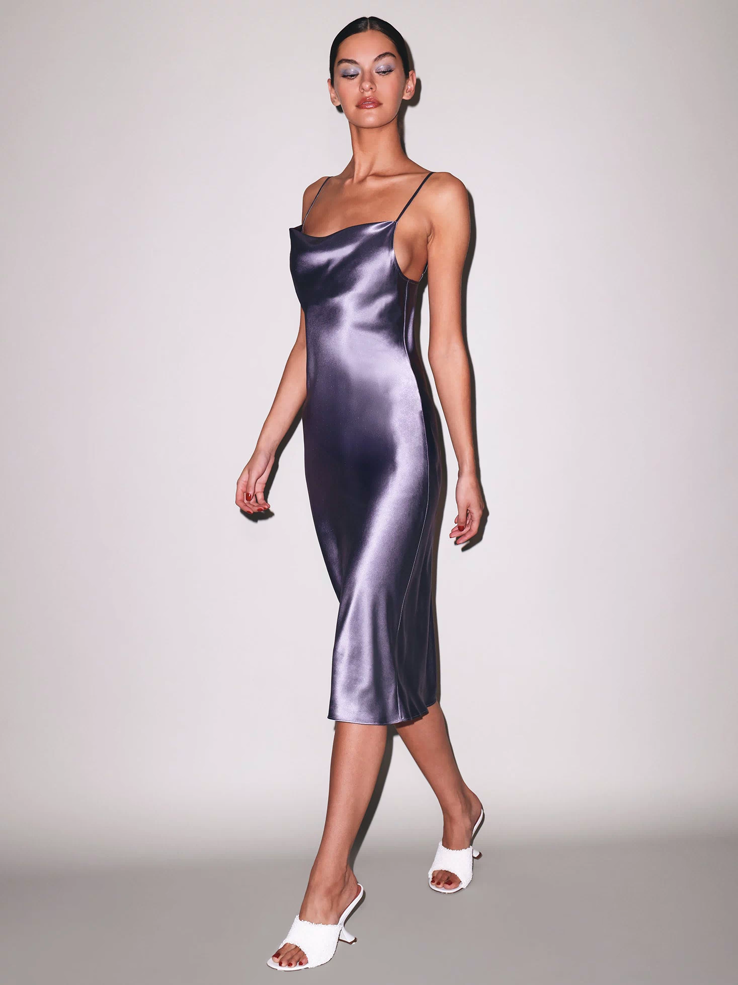Silk Cowl Slip Dress-lavender smoke-flat