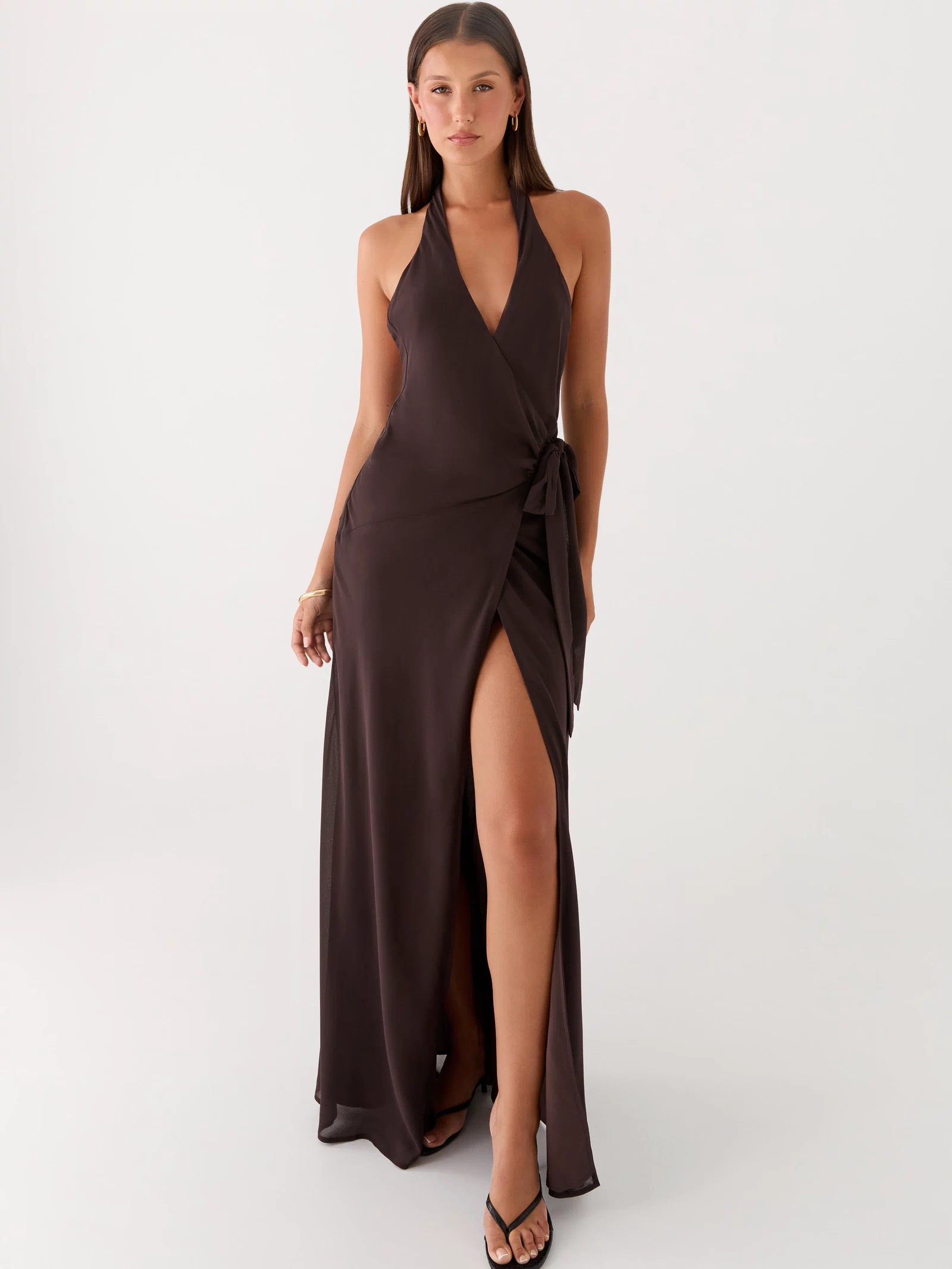 So Chic Maxi Dress - Cool Chocolate