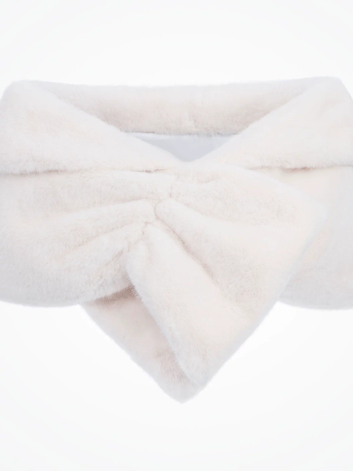Sophie ivory faux fur bridal shawl - Liberty in Love
