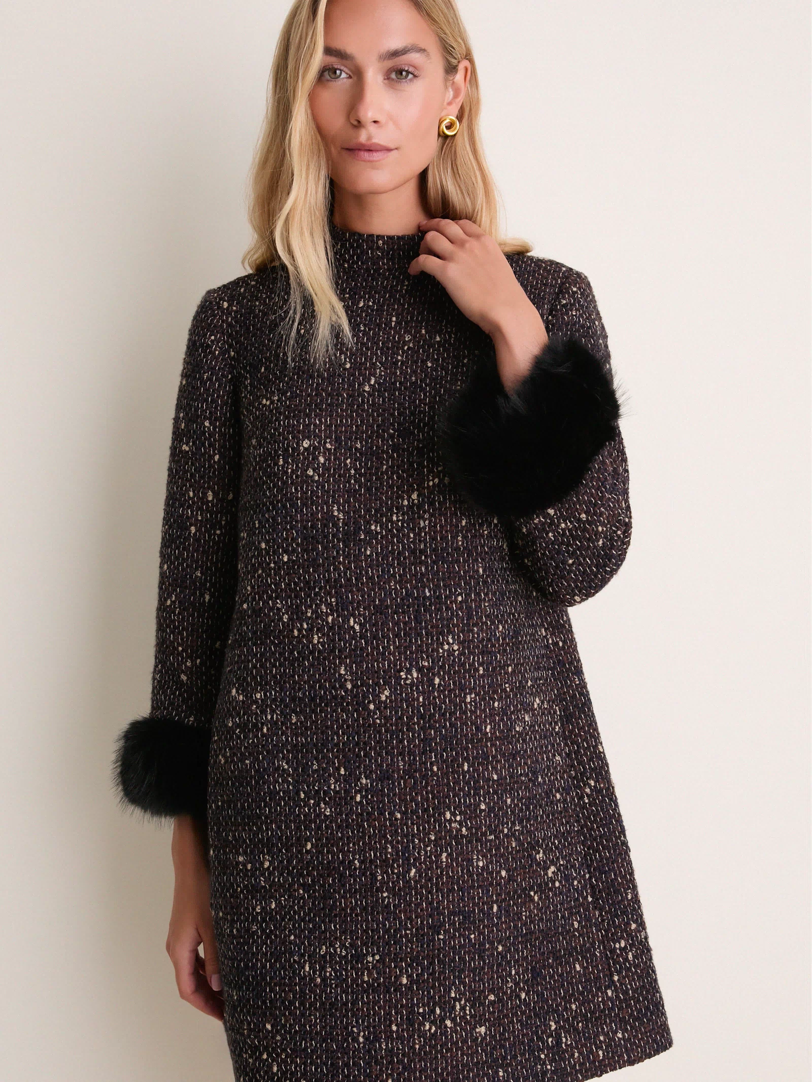 Speckled Tweed Mod Ellie Dress
