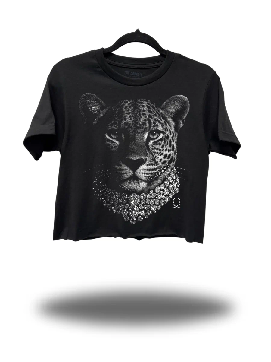 LEOPARD LUX CROP TOP