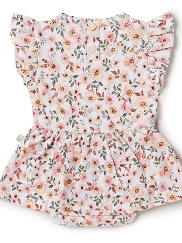 Spring Floral Organic Dress-Snuggle Hunny