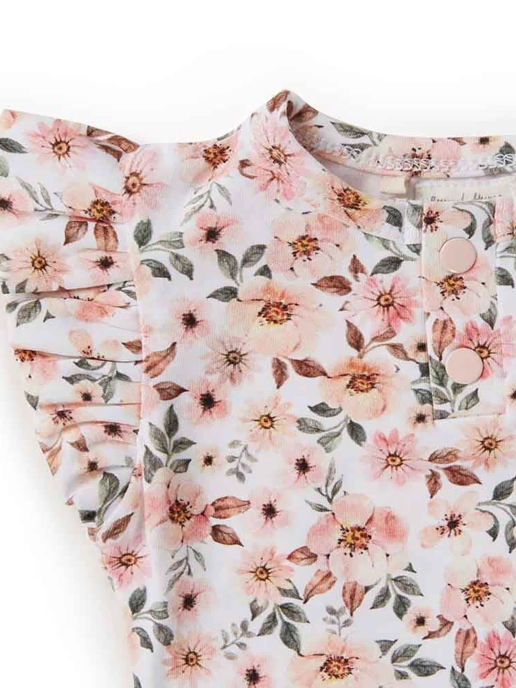 Spring Floral Organic Dress-Snuggle Hunny