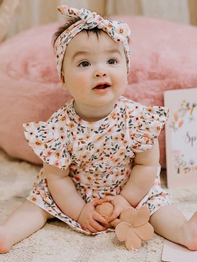 Spring Floral Organic Dress-Snuggle Hunny