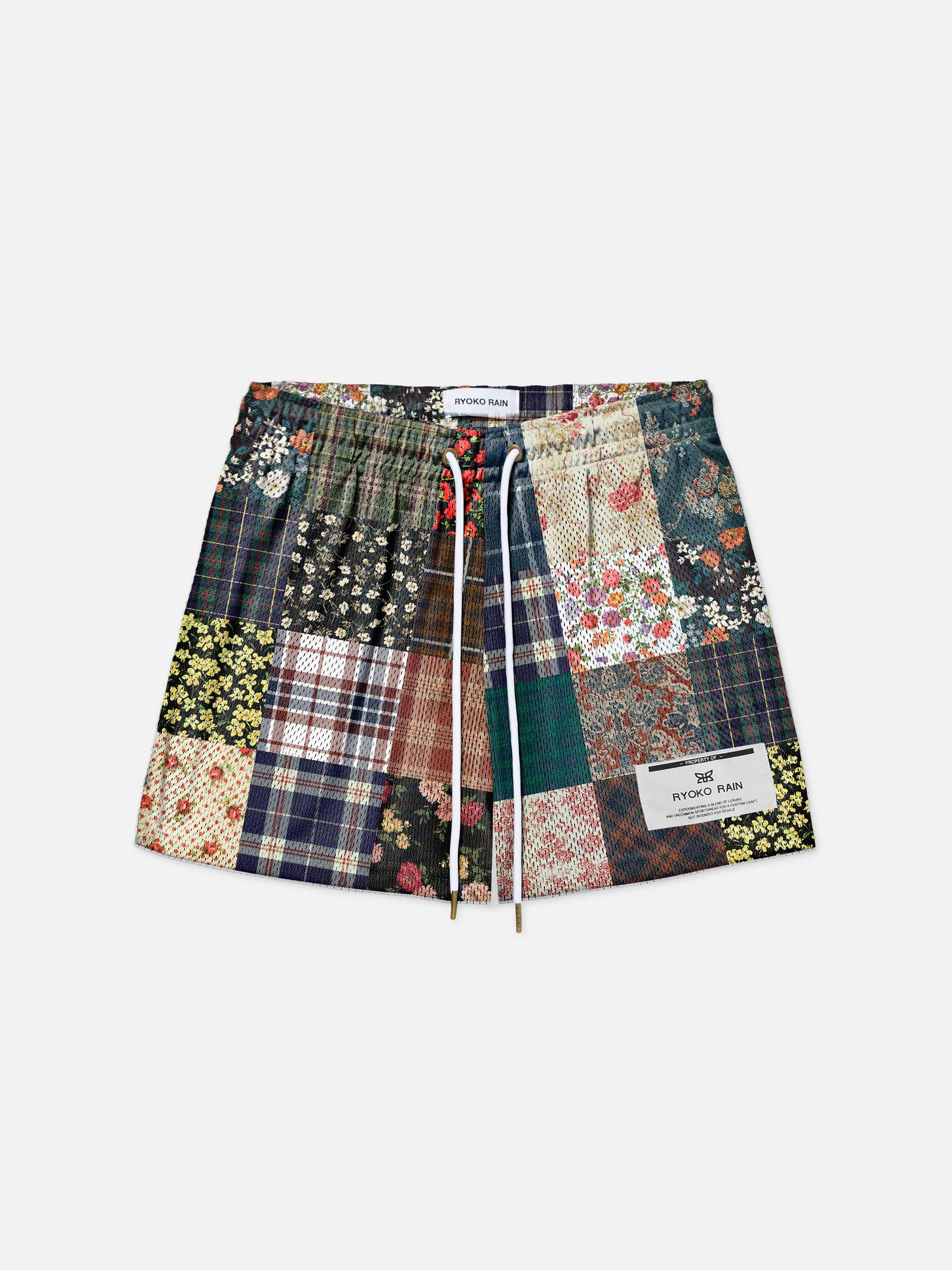 PATCHWORK QUILT SHORTS