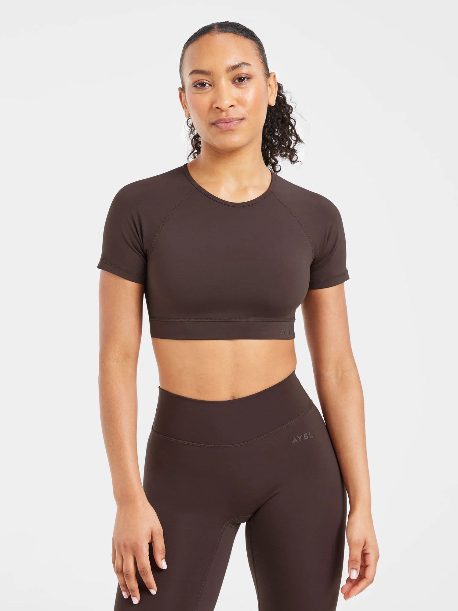 Staple Crop Top - Coffee Brown