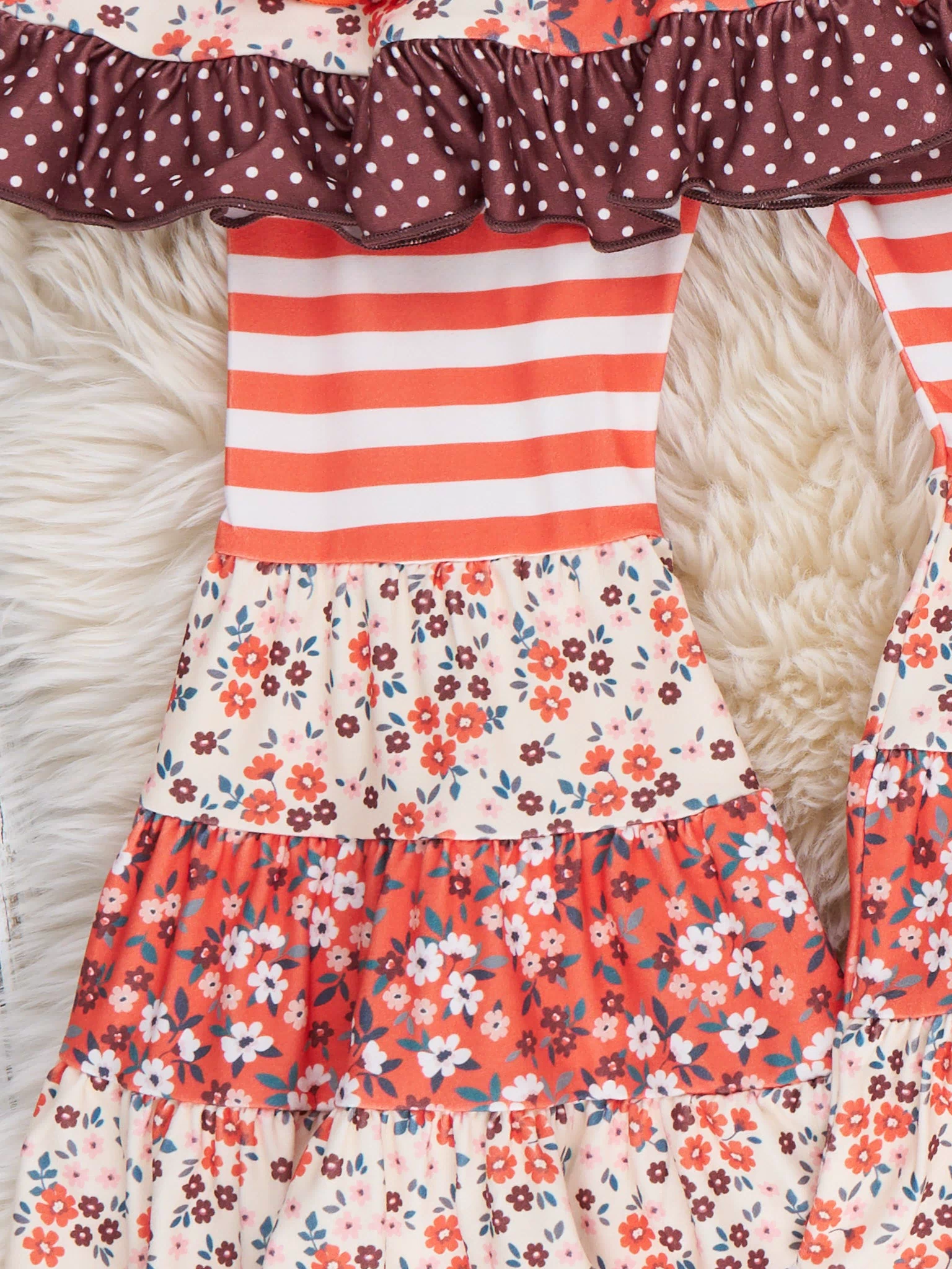 Stripe Garden Pocket Flara Bells Outfit - Marie Nicole Clothing