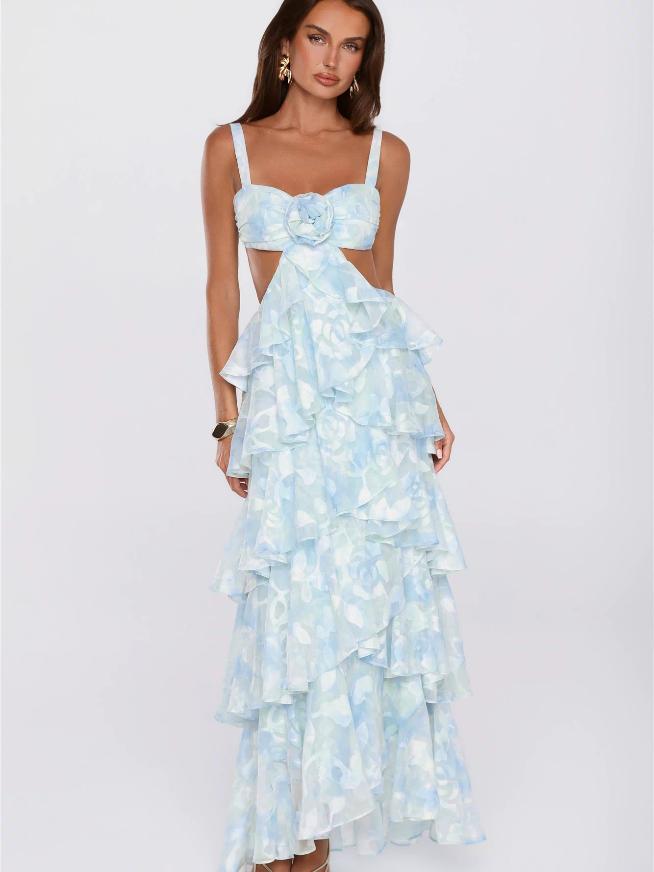 Sweet Steps Maxi Dress Blue