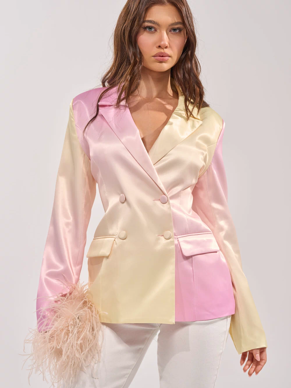SWEET TALK SATIN BLAZER