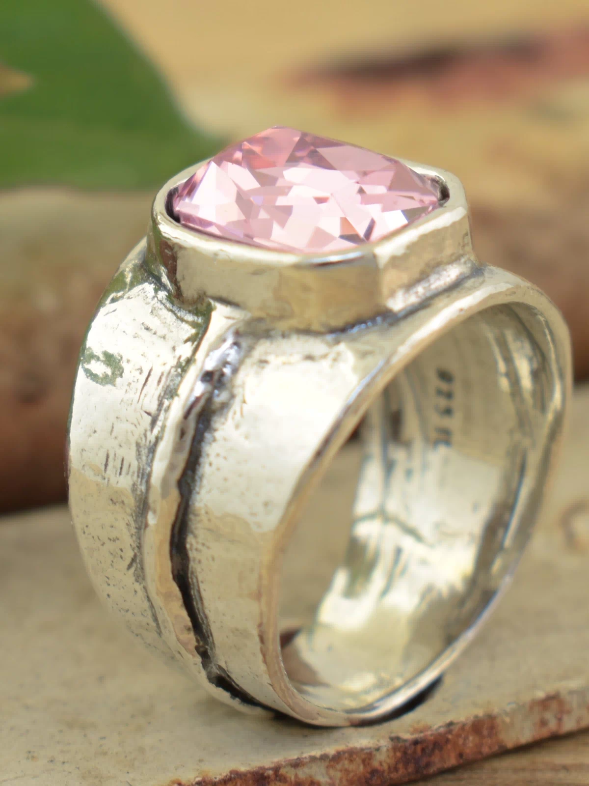 hand crafted ring called Sweet Talker